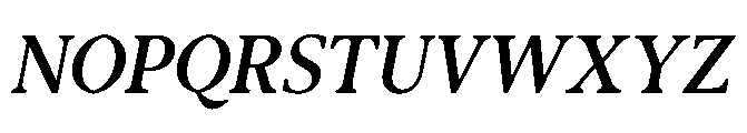 Abadal Medium Fine Round Italic Font UPPERCASE