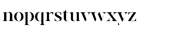 Abadal Medium Fine Round Font LOWERCASE