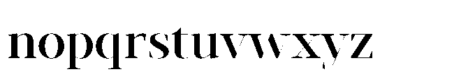 Abadal Medium Fine Font LOWERCASE