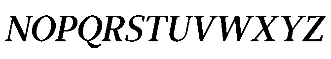 Abadal Medium Italic Font UPPERCASE