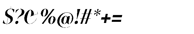Abadal Medium Round Italic Font OTHER CHARS