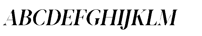 Abadal Medium Round Italic Font UPPERCASE