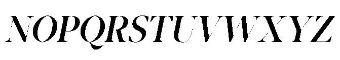 Abadal Medium Round Italic Font UPPERCASE