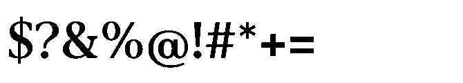 Abadal Medium Round Font OTHER CHARS