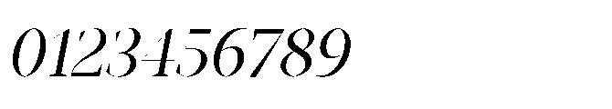 Abadal Regular Fine Italic Font OTHER CHARS