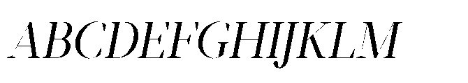 Abadal Regular Fine Italic Font UPPERCASE