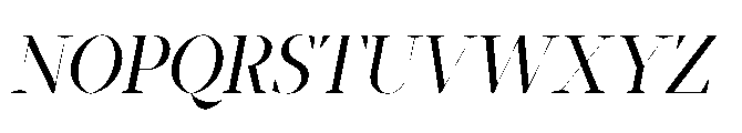 Abadal Regular Fine Italic Font UPPERCASE