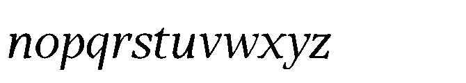 Abadal Regular Fine Round Italic Font LOWERCASE