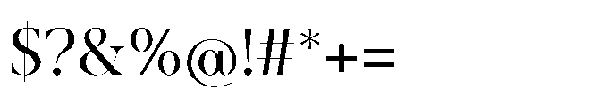 Abadal Regular Fine Round Font OTHER CHARS