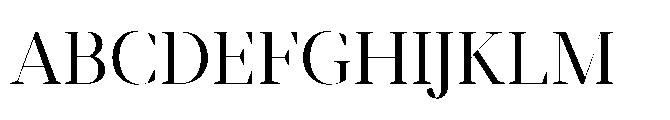 Abadal Regular Fine Font UPPERCASE