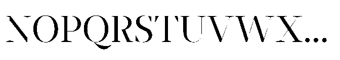 Abadal Regular Fine Font UPPERCASE