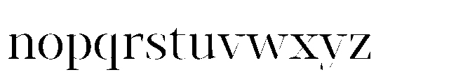 Abadal Regular Fine Font LOWERCASE