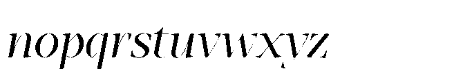 Abadal Regular Round Italic Font LOWERCASE