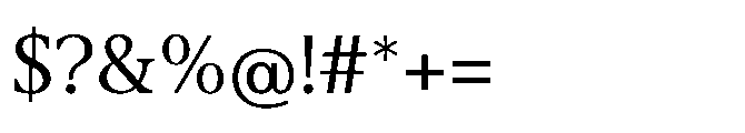 Abadal Regular Round Font OTHER CHARS