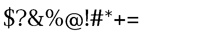 Abadal Roman VF Font OTHER CHARS