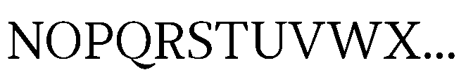 Abadal Roman VF Font UPPERCASE