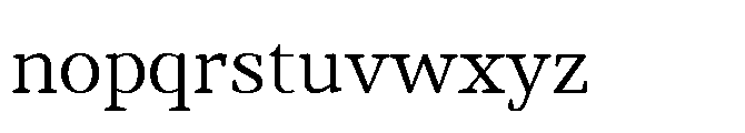 Abadal Roman VF Font LOWERCASE
