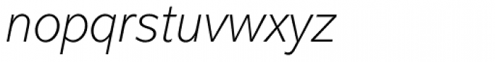 Abadi MT ExtraLight Italic Font LOWERCASE