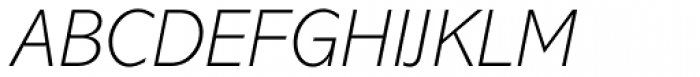 Abadi Pro ExtraLight Italic Font UPPERCASE