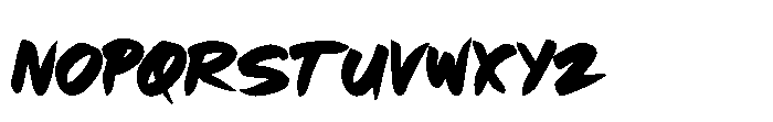 Abakura Font LOWERCASE