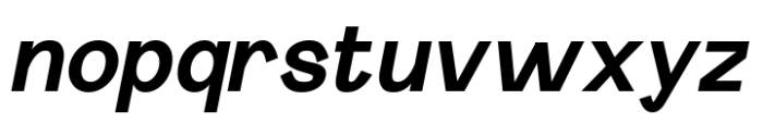 Abaliss Sans Bold Italic Font LOWERCASE