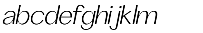 Abaliss Sans Light Italic Font LOWERCASE