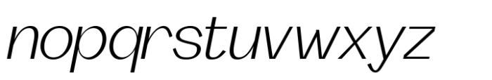 Abaliss Sans Light Italic Font LOWERCASE