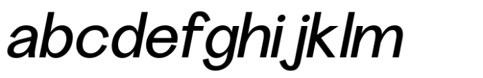 Abaliss Sans Medium Italic Font LOWERCASE