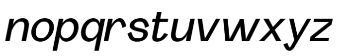Abaliss Sans Medium Italic Font LOWERCASE