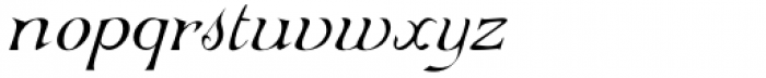 Abbatya Italic Font LOWERCASE