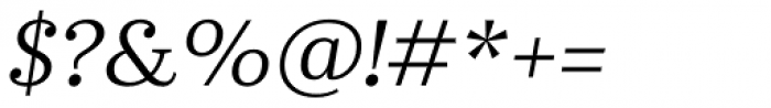 Abelard Italic Font OTHER CHARS