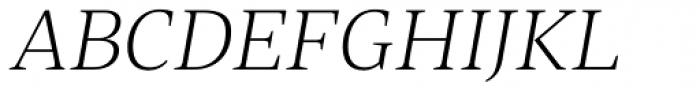 Abelard Light Italic Font UPPERCASE