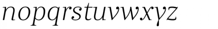 Abelard Light Italic Font LOWERCASE