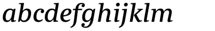 Abelard Medium Italic Font LOWERCASE