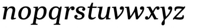 Abelard Medium Italic Font LOWERCASE