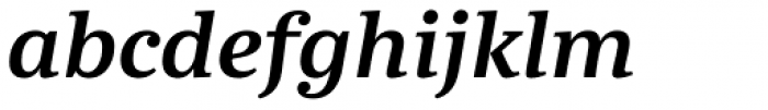 Abelard Semibold Italic Font LOWERCASE