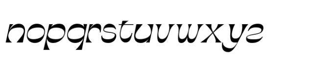 Abeleo Italic Font LOWERCASE