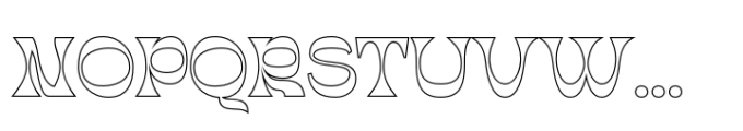 Abeleo Outline Font UPPERCASE