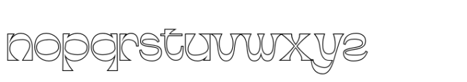 Abeleo Outline Font LOWERCASE