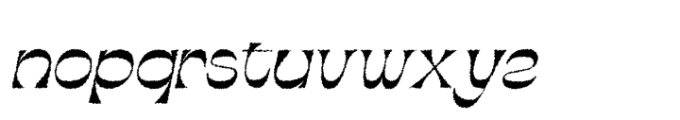 Abeleo Rough Italic Font LOWERCASE