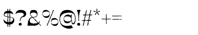 Abeleo Rough Regular Font OTHER CHARS