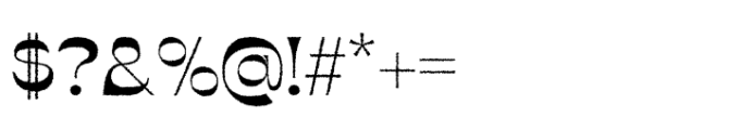 Abeleo Rough Font OTHER CHARS