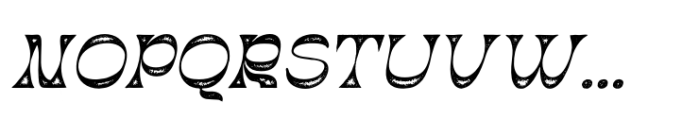 Abeleo Stamp Italic Font UPPERCASE