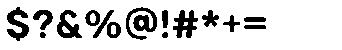Abesoft Bold Font OTHER CHARS