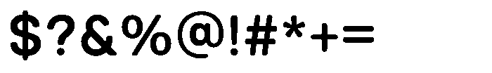 Abesoft Medium Font OTHER CHARS