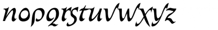 Abetka Cond Italic Font LOWERCASE