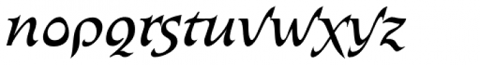 Abetka Italic Font LOWERCASE