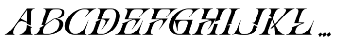 Abho Luxury Italic Font UPPERCASE