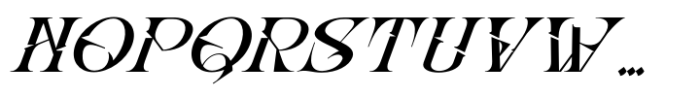 Abho Luxury Italic Font UPPERCASE