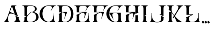 Abho Luxury Regular Font UPPERCASE